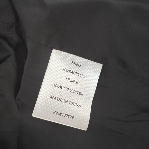 SUPERDOWN Faux Fur Animal Print Open Oversized Coat Sz XS - Picture 8 of 9